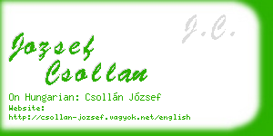 jozsef csollan business card