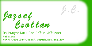 jozsef csollan business card